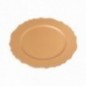 BAJO PLATO FORMAS ORO 33X33