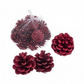 BOLSA PIÑAS ROJAS