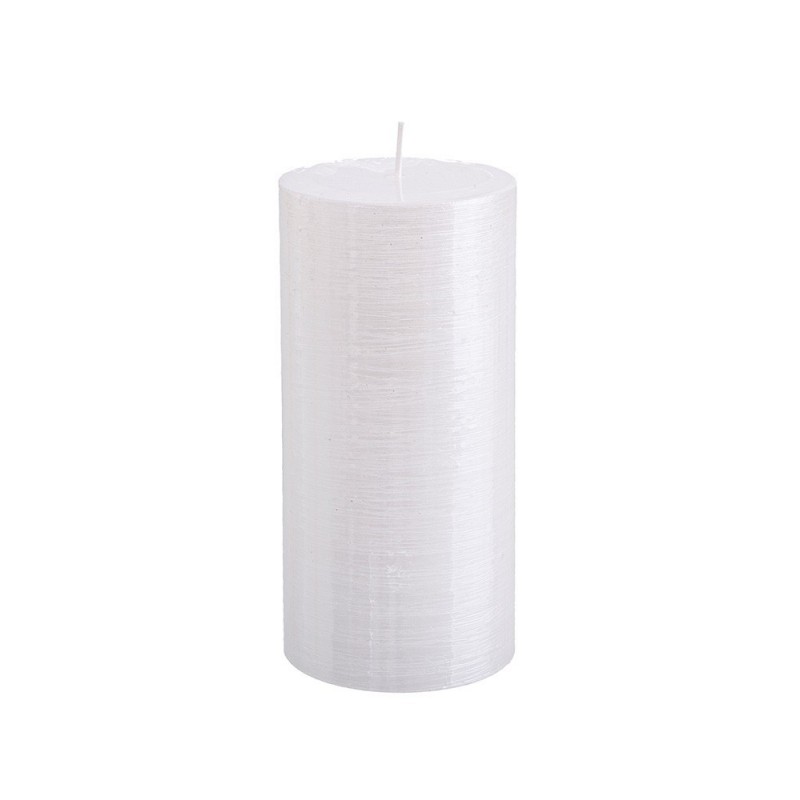 VELA BLANCO NACARADO 14CM.
