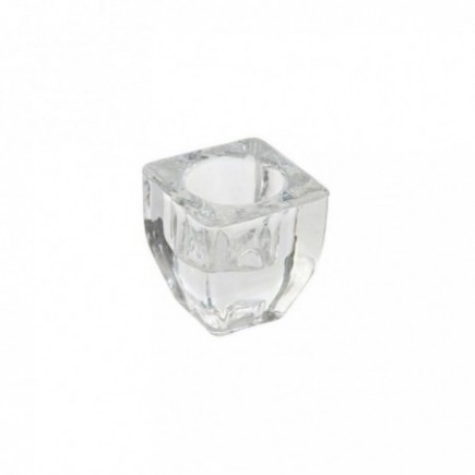 PORTAVELA CRISTAL TRANSPARENTE