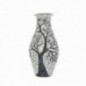 JARRÓN CRISTAL TERRACOTA ÁRBOL BLANCO