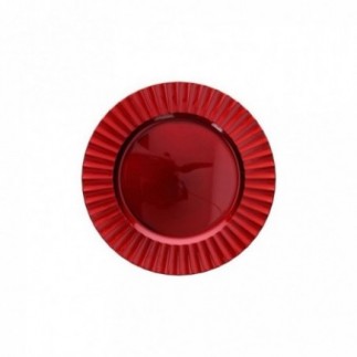 BAJO PLATO ROJO 33CM.