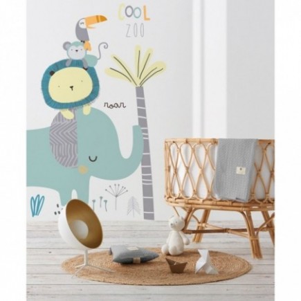 MURAL TEXTIL REMOVIBLE COOL ZOO