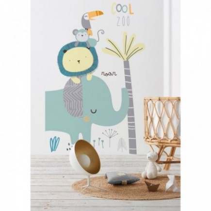 MURAL TEXTIL REMOVIBLE COOL ZOO
