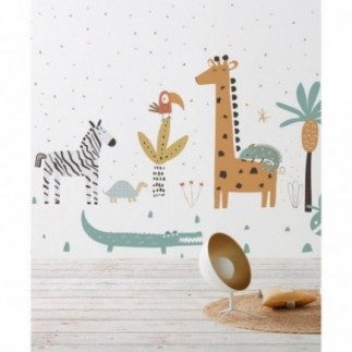 MURAL TEXTIL REMOVIBLE KENIA