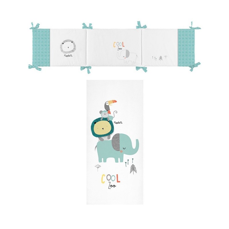 EDREDÓN + PROTECTOR CUNA COOL ZOO