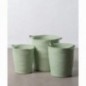 CESTO CUERDA PAPEL VERDE CLARO