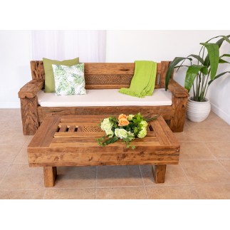 MESA CENTRO MAJAPAHIT MADERA TECA