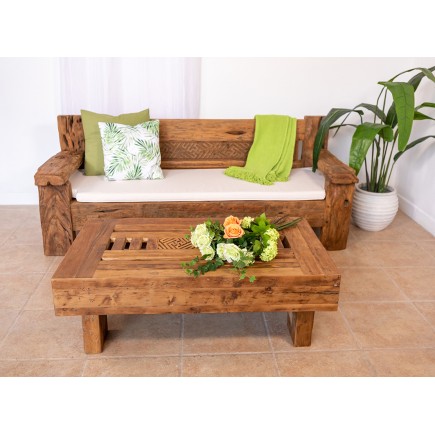 MESA CENTRO MAJAPAHIT MADERA TECA