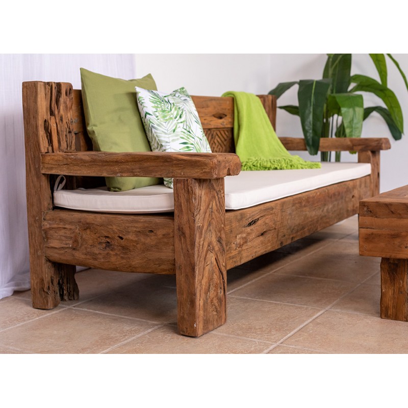 SOFÁ MAJAPAHIT MADERA TECA