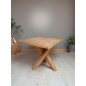 MESA COMEDOR PATA CRUZADA MADERA TECA