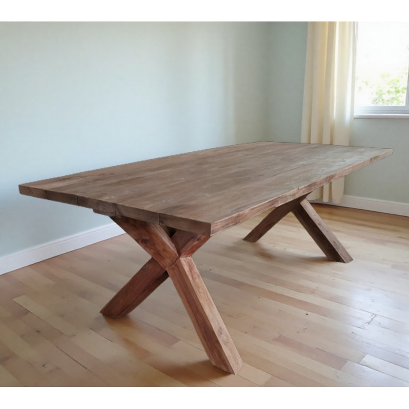 MESA COMEDOR NÁPOLES MADERA TECA