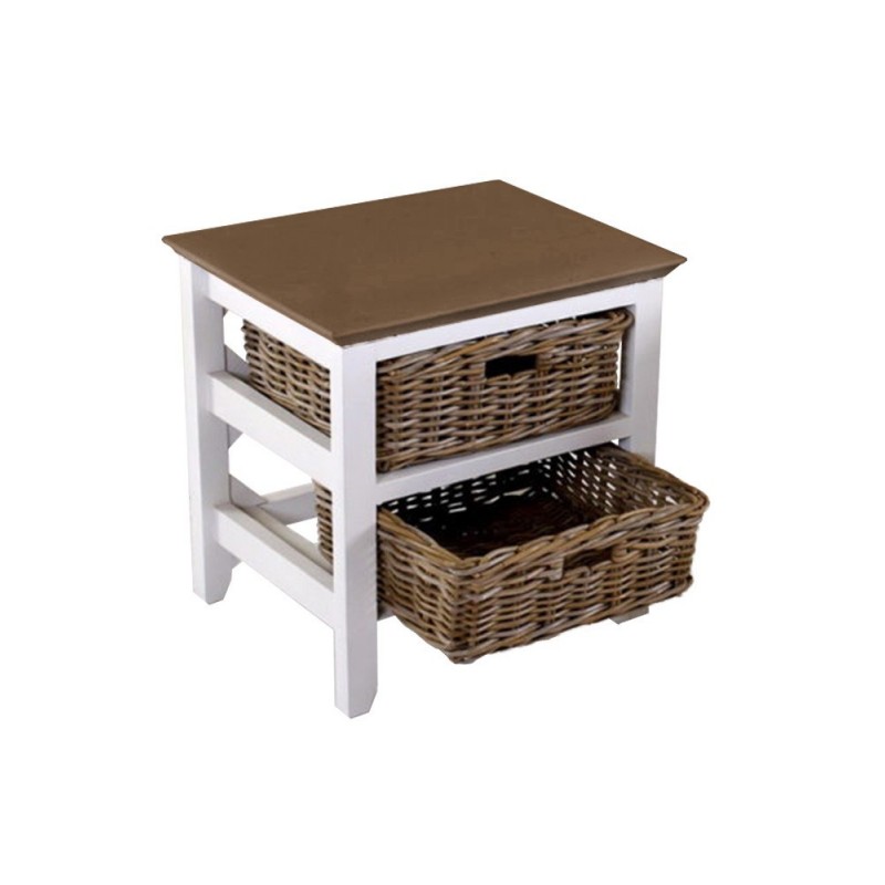MESA DE NOCHE RATÁN
