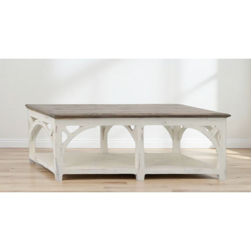 MESA DE CENTRO ARCH BLANCO TIERRA