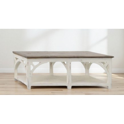 MESA DE CENTRO ARCH BLANCO TIERRA