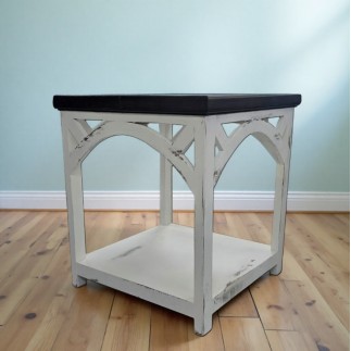 MESA AUXILIAR ARCH BLANCO TIERRA