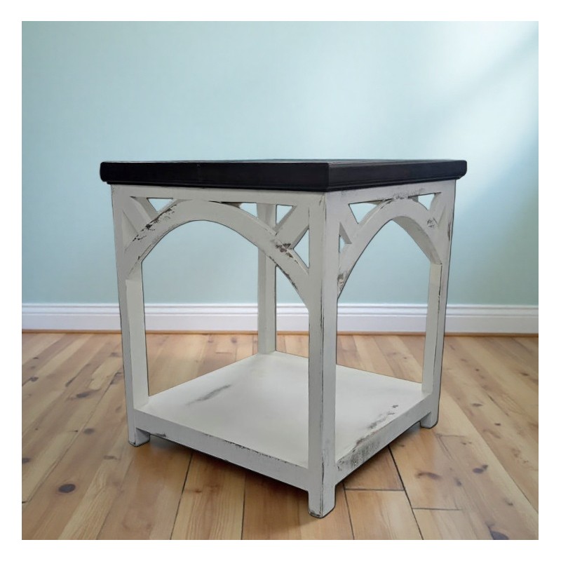 MESA AUXILIAR ARCH BLANCO TIERRA