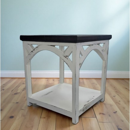 MESA AUXILIAR ARCH BLANCO TIERRA