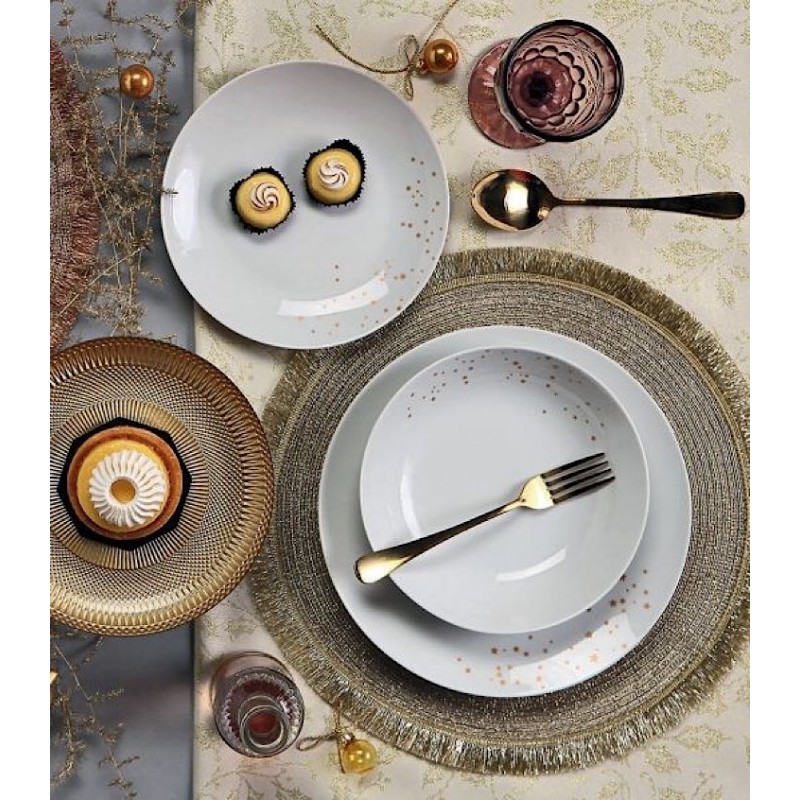 VAJILLA 18PZ DREAM ORO