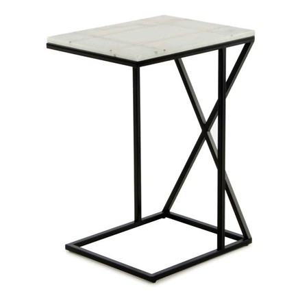 MESA AUXILIAR HIERRO/MARMOL 31442