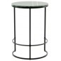 MESA AUXILIAR CIRCULAR HIERRO/MARMOL