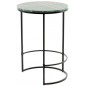 MESA AUXILIAR CIRCULAR HIERRO/MARMOL