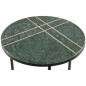 MESA AUXILIAR CIRCULAR HIERRO/MARMOL