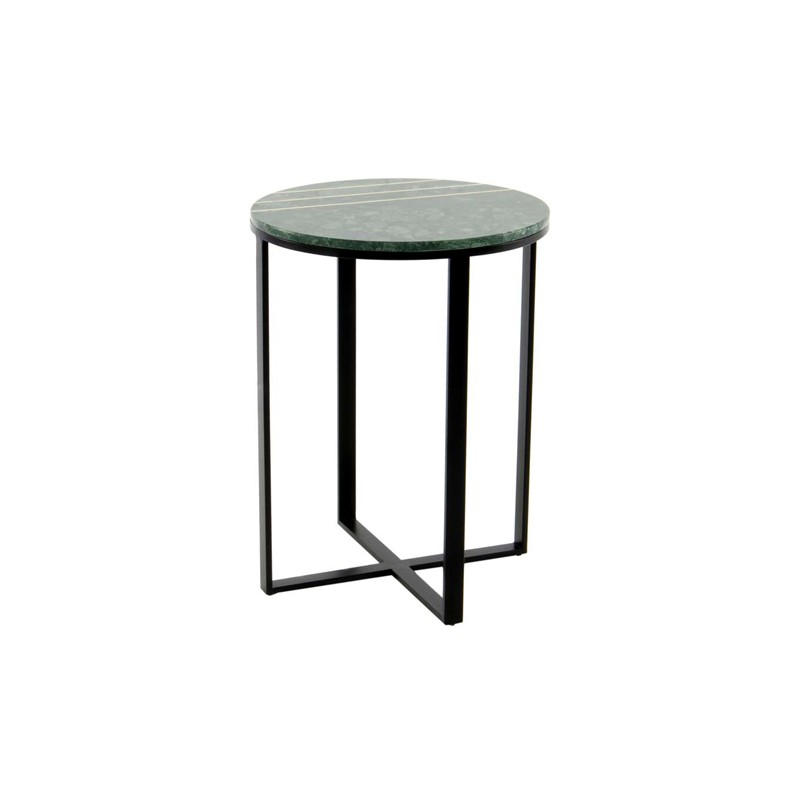 MESA AUXILIAR CIRCULAR HIERRO/MARMOL 31452