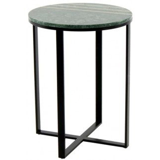 MESA AUXILIAR CIRCULAR HIERRO/MARMOL 31452