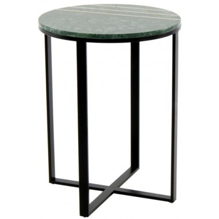 MESA AUXILIAR CIRCULAR HIERRO/MARMOL 31452