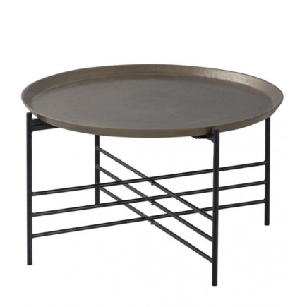 MESA CAFÉ HIERRO/ALUMINIO 50569