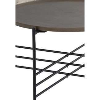 MESA CAFÉ HIERRO/ALUMINIO 50569