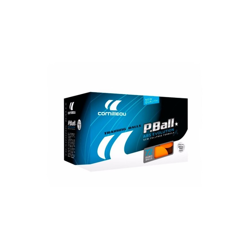 PACK 72 PELOTAS PING PONG P-BALL ABS EVOLUTION 1* CORNILLEAU
