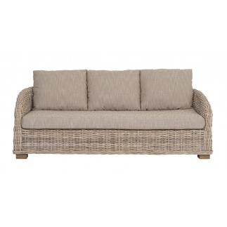 SOFÁ 1108 3PZ RATÁN SP162 GRIS