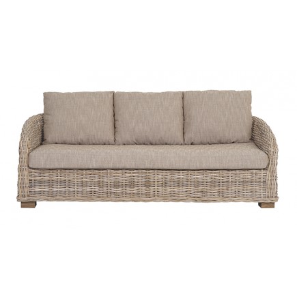 SOFÁ 1108 3PZ RATÁN SP162 GRIS