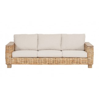 SOFÁ 144/3 3PZ RATÁN BEIGE