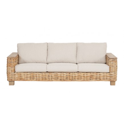 SOFÁ 144/3 3PZ RATÁN BEIGE
