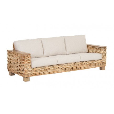 SOFÁ 144/3 3PZ RATÁN BEIGE